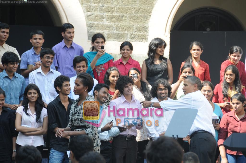 Obama in Mumbai,  India on 7th Nov 2010