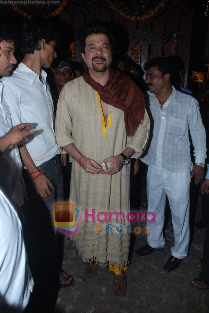 Anil Kapoor celebrates Diwali at home in Juhu on 6th Nov 2010 