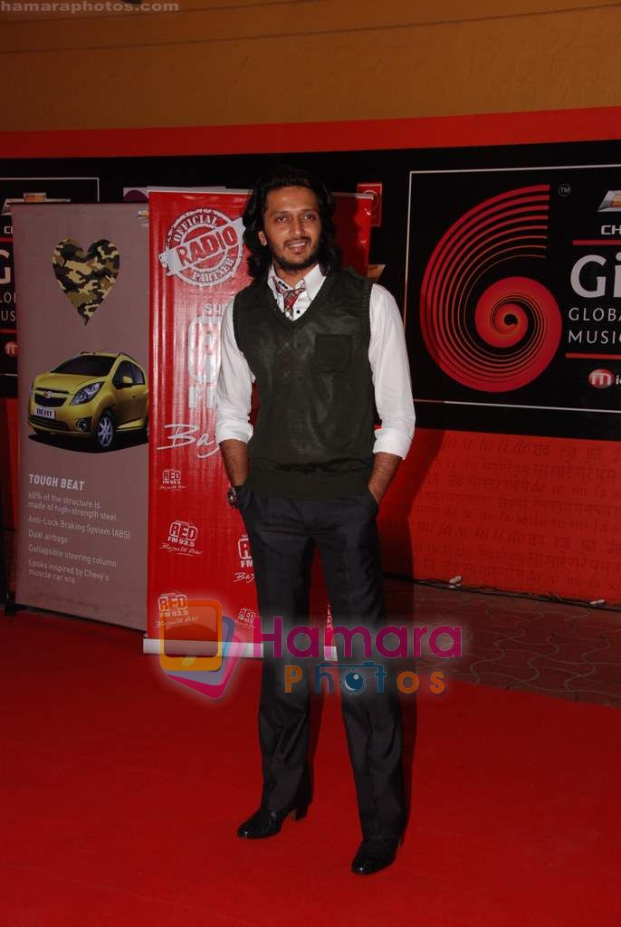 Ritesh Deshmukh at Global Indian music Awards in Yashraj on 10th Nov 2010 