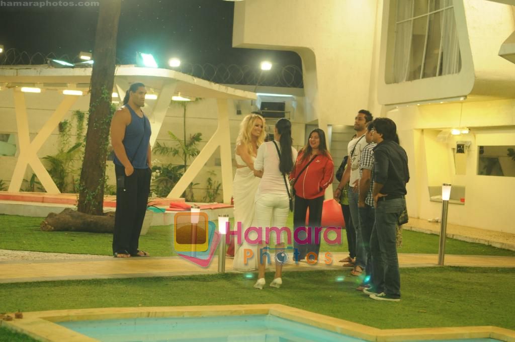 Pamela Anderson in the Bigg Boss house on 16th Nov 2010