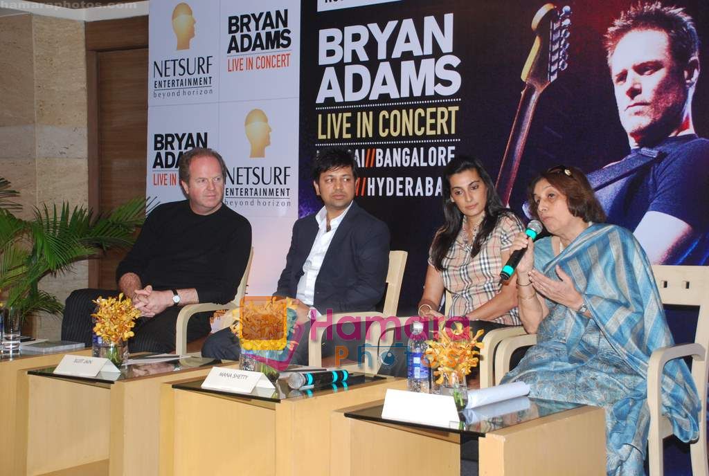 Manna Shetty at Bryan Adams Live Concert Press Meet in Mumbai on 17th Nov 2010 