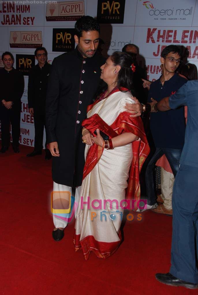 Abhishek bachchan at the Premiere of Khelein Hum Jee Jaan Sey in PVR Goregaon on 2nd Dec 2010 