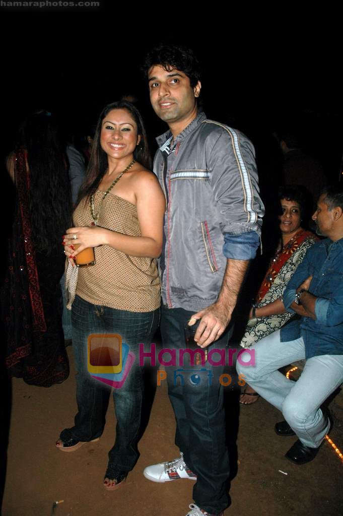 Sai and Shakti at Bhindi Baazaar Inc film bash in Kino's Cottage on 15th ec 2010 