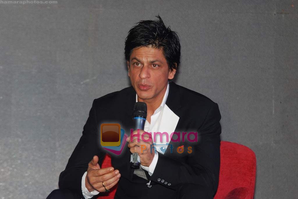 Shahrukh Khan at the new NDTV show show Jhor Ka Jhatka in Grand Hyatt, Mumbai on 17th Dec 2010 