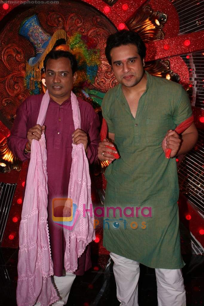Krushna at Comedy Circus new season on location in Andheri on 28th Dec 2010 