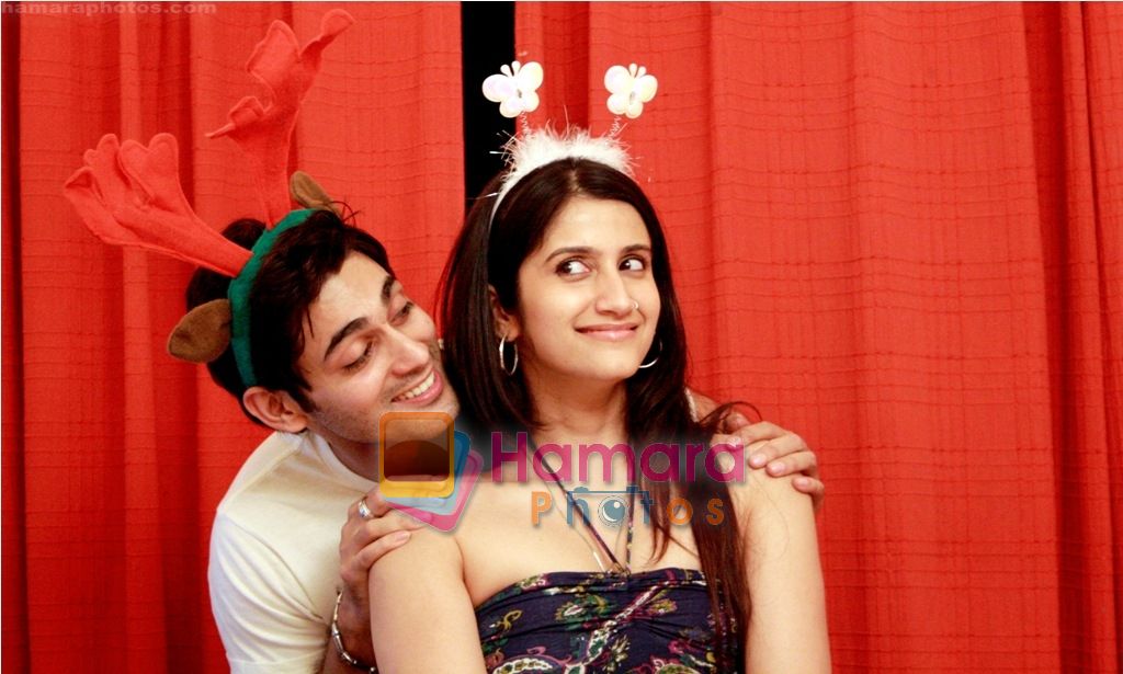 ruslaan with smilie at Smilie Suri's Christmas Party in Shaheer Sheikh�s Place on 30th Dec 2010