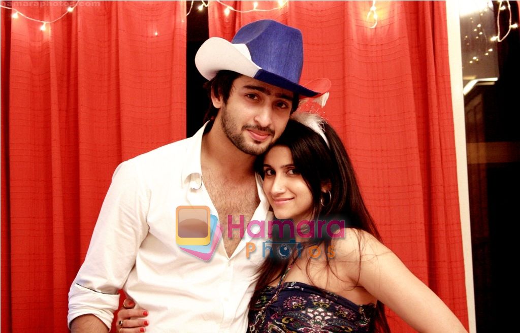 Shaheer Sheikh & Smilie Suri at Smilie Suri's Christmas Party in Shaheer Sheikh's Place on 30th Dec 2010-1