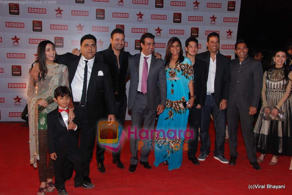 Ronit Roy, Rohit Roy at 17th Annual Star Screen Awards 2011 on 6th Jan 2011 