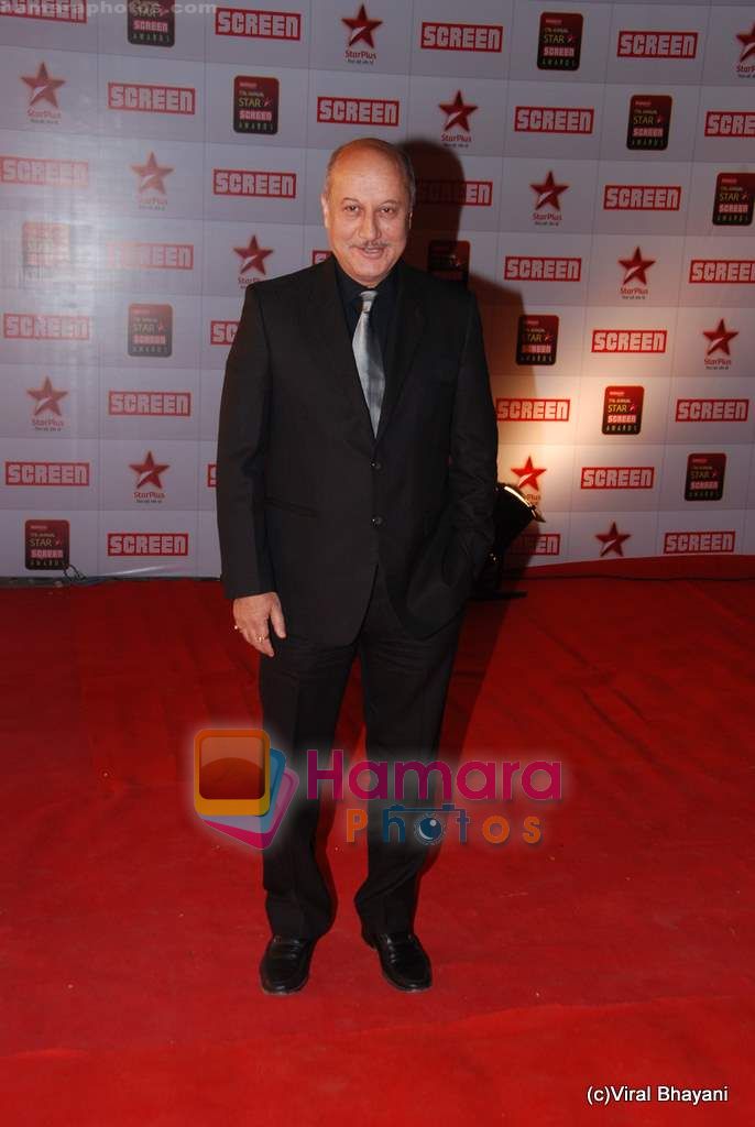 Anupam Kher at 17th Annual Star Screen Awards 2011 on 6th Jan 2011 