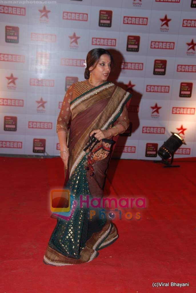 Shabana Azmi at 17th Annual Star Screen Awards 2011 on 6th Jan 2011 