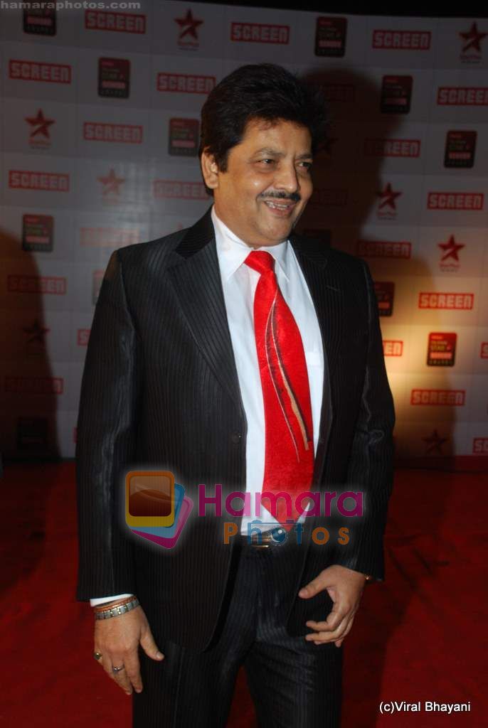 Udit Narayan at 17th Annual Star Screen Awards 2011 on 6th Jan 2011 