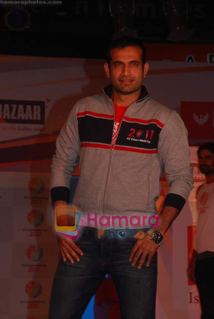 Irfan Pathan at Big Bazaar world cup collection launch in Phoenix Mills on 6th Jan 2011 