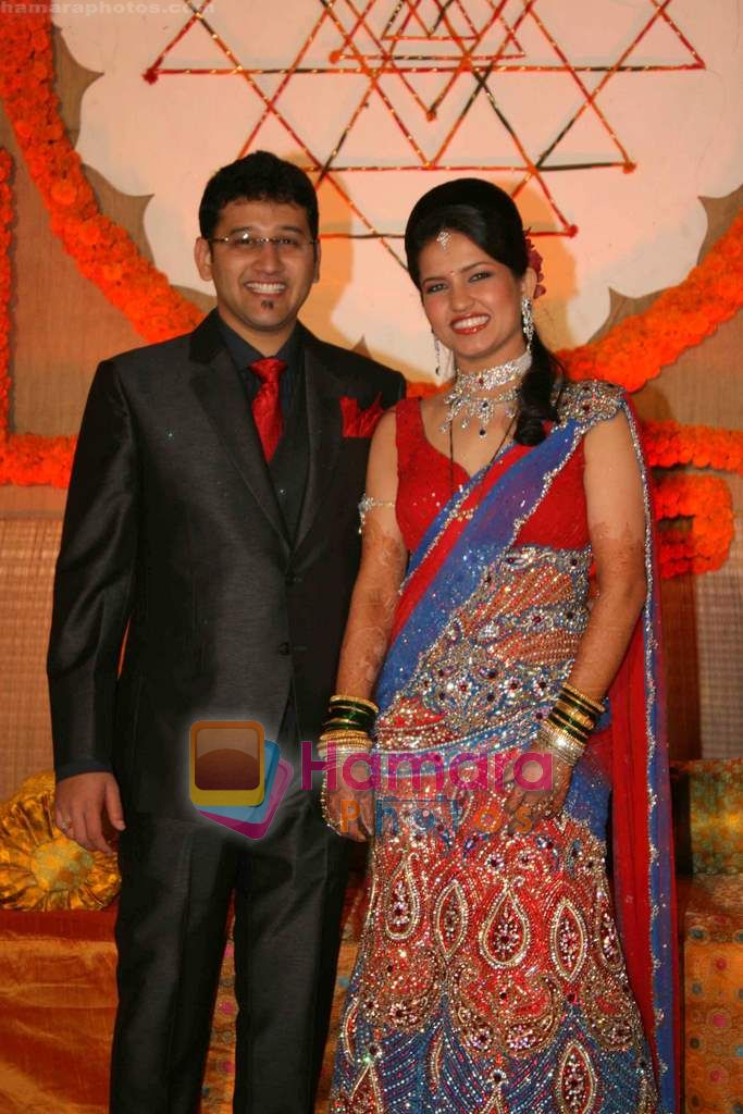 at Sandesh Mayekar's daughter Shivani's wedding reception in Mahalaxmi Race Course on 8th Jan 2011 