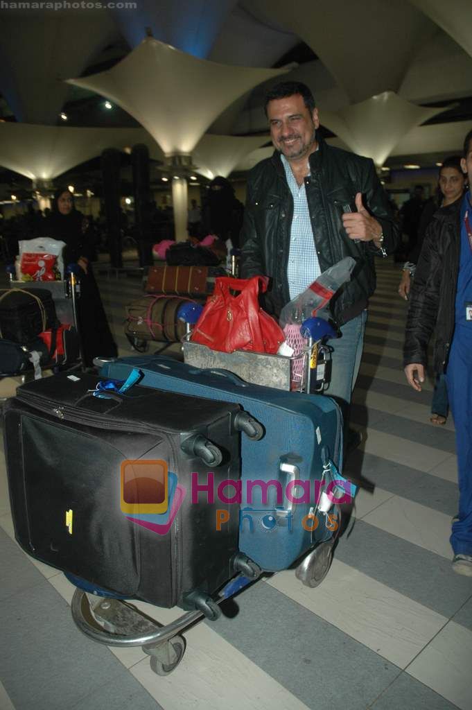 Boman Irani arrive from Singapore in Airport on 11th Jan 2011 
