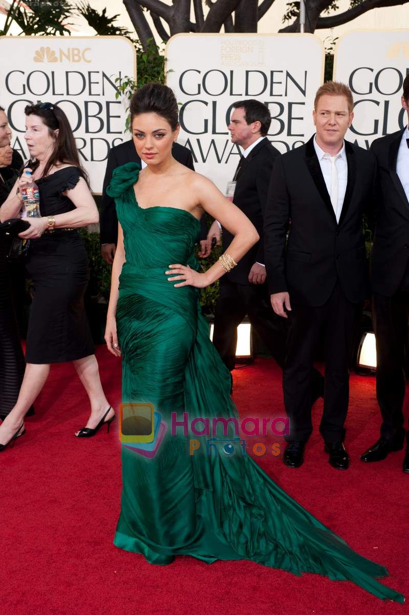 at 68th Annual Golden Globe Awards red carpet in Beverly Hills, California on 16th Jan 2011 