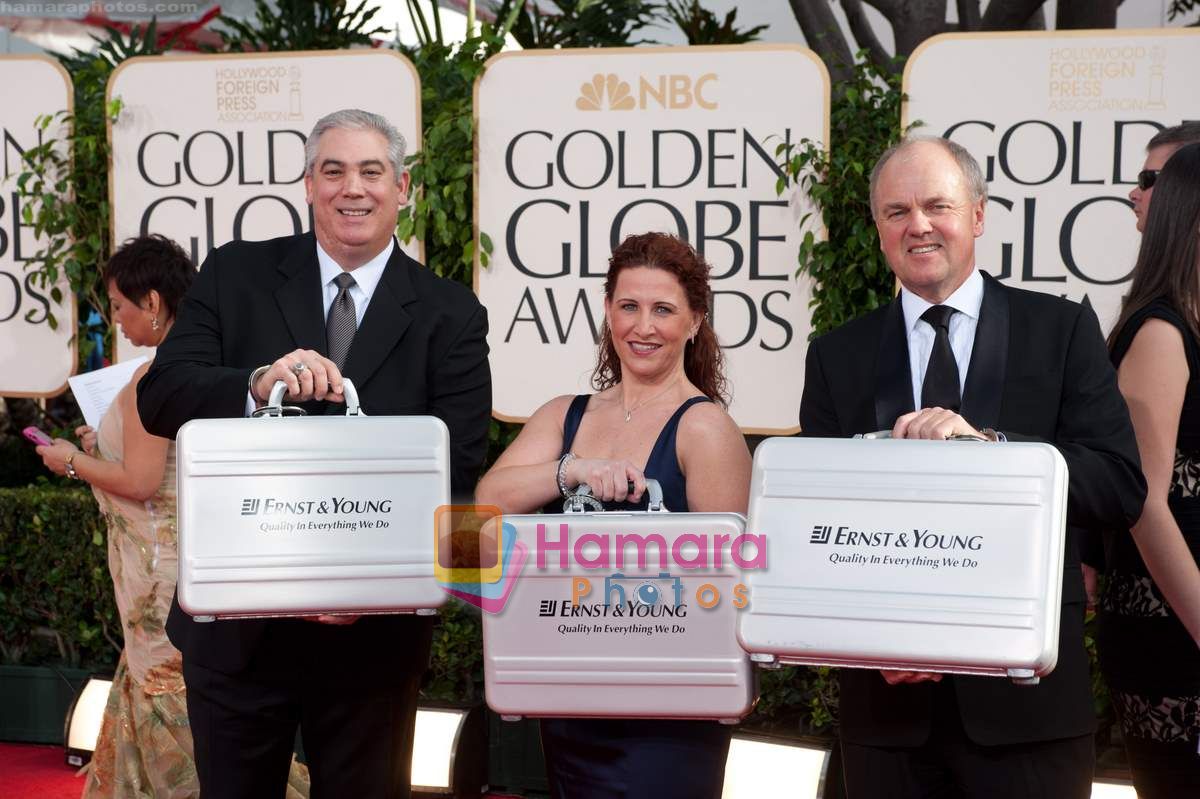 at 68th Annual Golden Globe Awards red carpet in Beverly Hills, California on 16th Jan 2011 