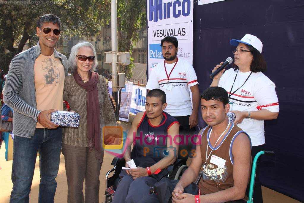 Milind Soman at Multiple society of Scleroris India in Matunga on 23rd Jan 2011 