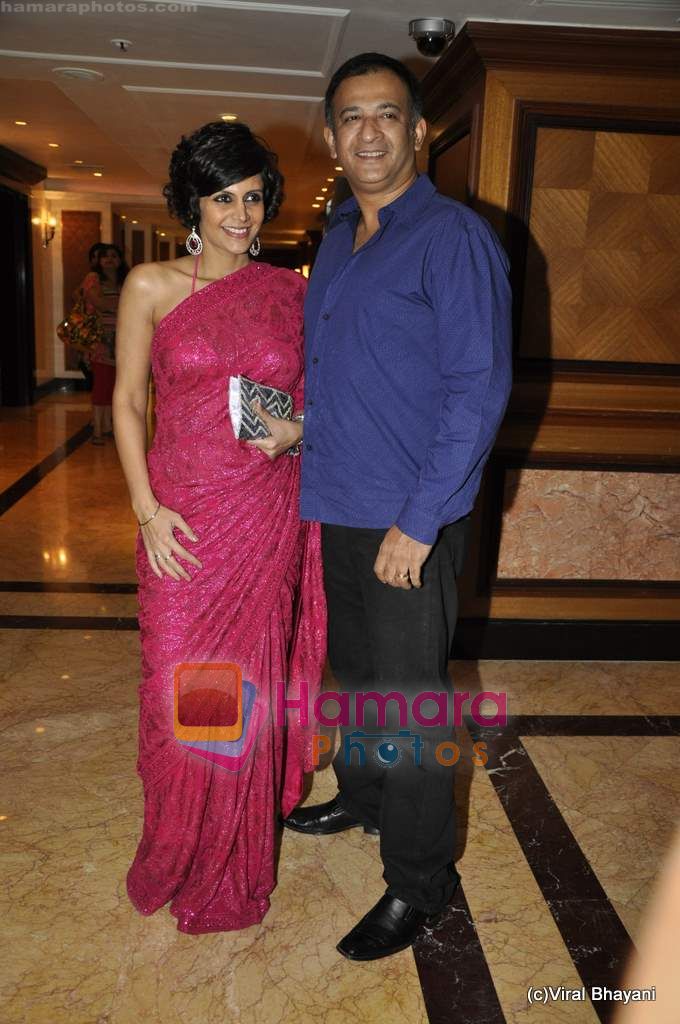 Mandira Bedi at Neelam and Sameer's wedding reception in Mumbai on 24th Jan 2011 