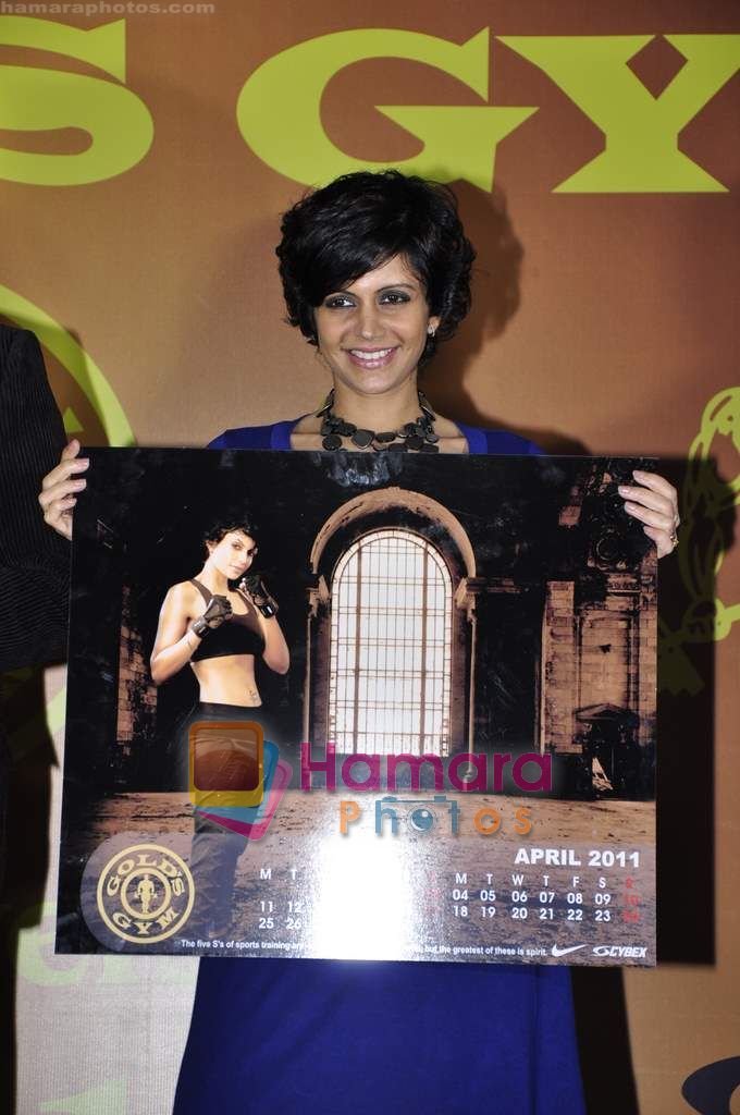 Mandira Bedi launches Gold Gym calendar in Bandra, Mumbai on 24th Jan 2011 