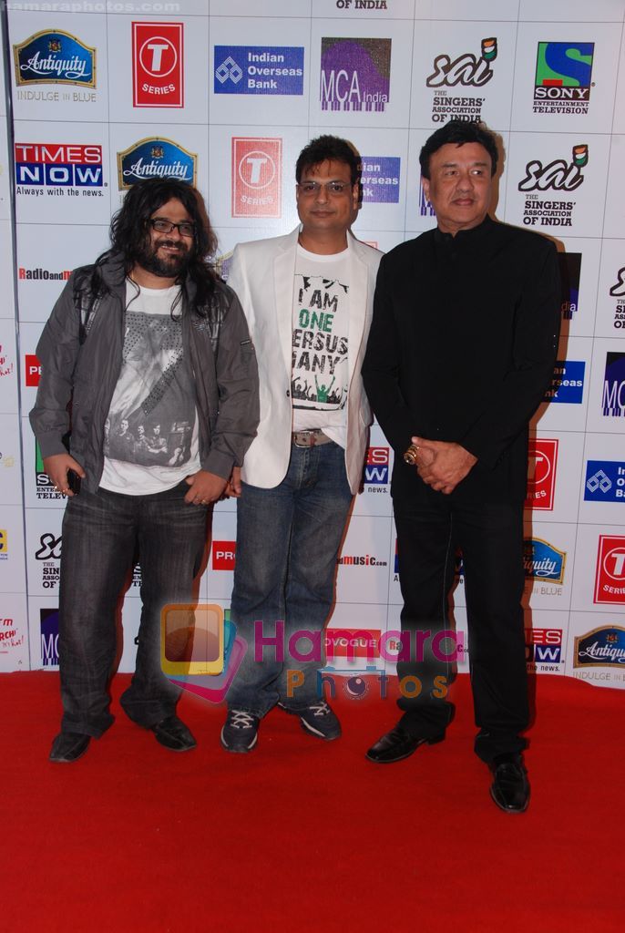 Anu Malik, Pritam Chakraborty at Radio Mirchi music Awards 2011 in BKC, Mumbai on 27th Jan 2011 