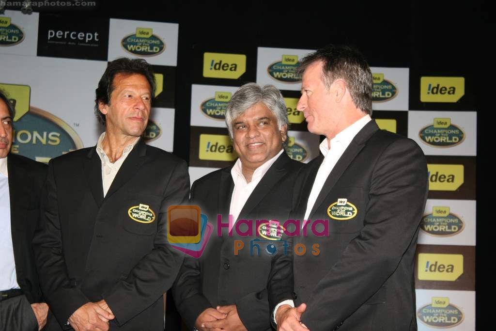 Imran Khan, Steve Waugh at Announcement of Keep Cricket Clean campaign in Trident on 2nd Feb 2011 