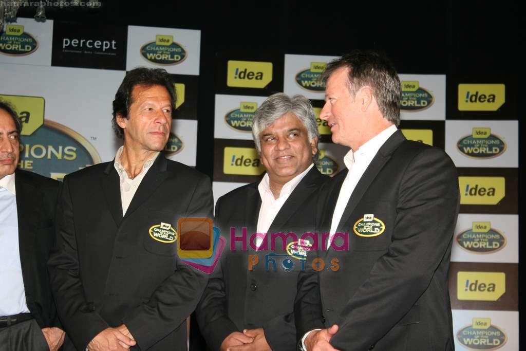 Imran Khan, Steve Waugh at Announcement of Keep Cricket Clean campaign in Trident on 2nd Feb 2011 