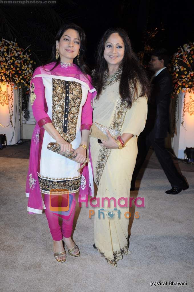 Jui Chawla, Rati Agnihotri at  Imran Khan's wedding reception in Taj Land's End on 5th Feb 2011 