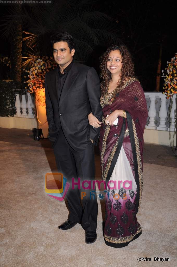 Madhavan at  Imran Khan's wedding reception in Taj Land's End on 5th Feb 2011 ~0