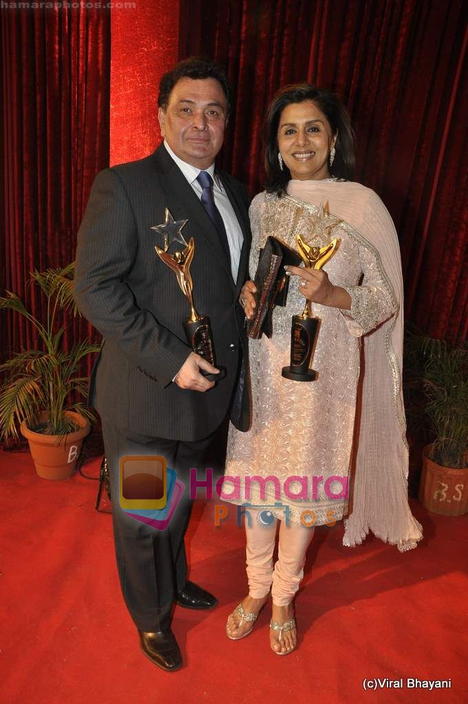 Risi Kapoor, Neetu Singh at Stardust Awards 2011 in Mumbai on 6th Feb 2011 