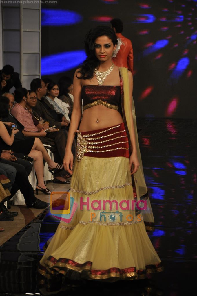 Model walk the ramp for Riyan Gangji at Gitanjali Cyclothon fashion show in Trident, Bandra, Mumbai on 7th Feb 2011 