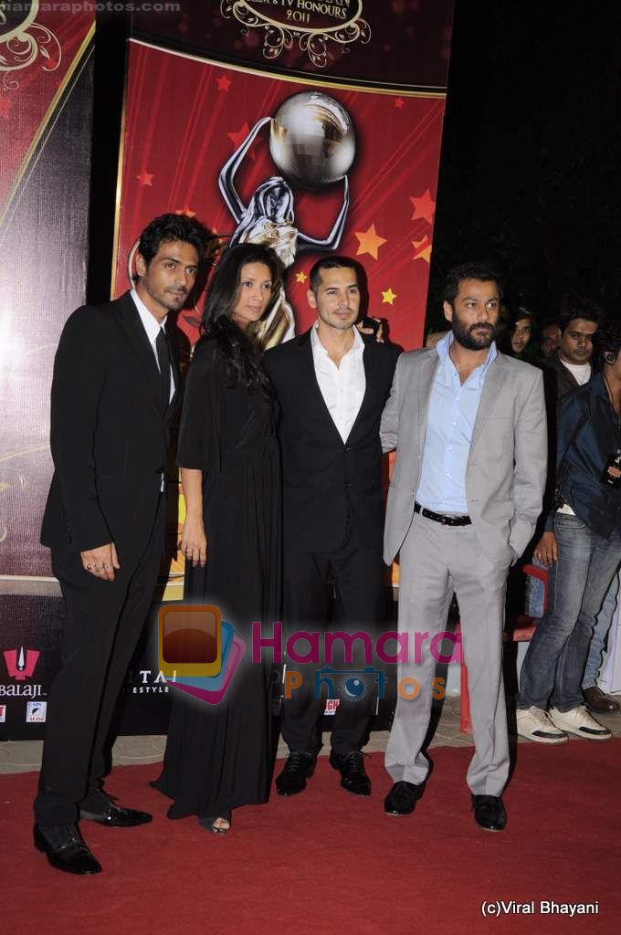 Arjun Rampal, Dino Morea, Abhishek Kapoor at Global Indian Film and TV awards by Balaji on 12th Feb 2011 