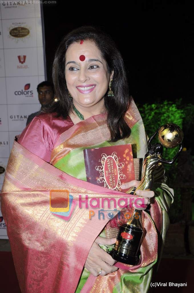 Poonam Sinha at Global Indian Film and TV awards by Balaji on 12th Feb 2011 