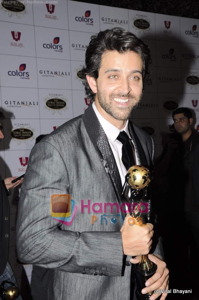 Hrithik Roshan at Global Indian Film and TV awards by Balaji on 12th Feb 2011 