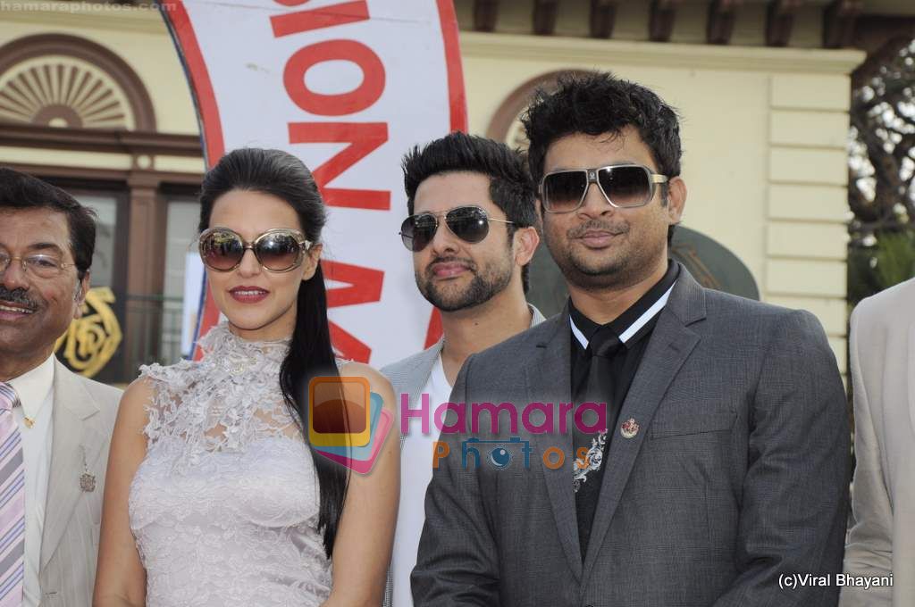 Neha Dhupia, Aftab Shivdasani, Madhavan at Elle Cup and IIFA promotional event in at Elle Cup and IIFA promotional event on 12th Feb 2011 