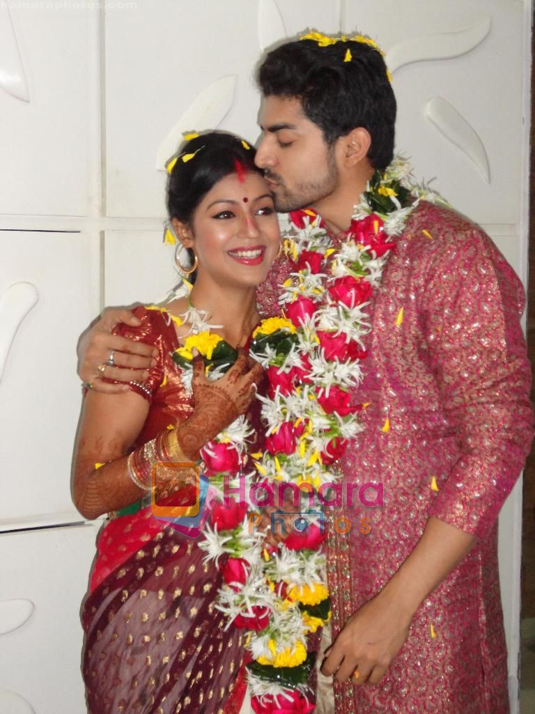 at Gurmeet Choudhry and Debina Bonnerjee wedding at their House on 15th Feb 2011 