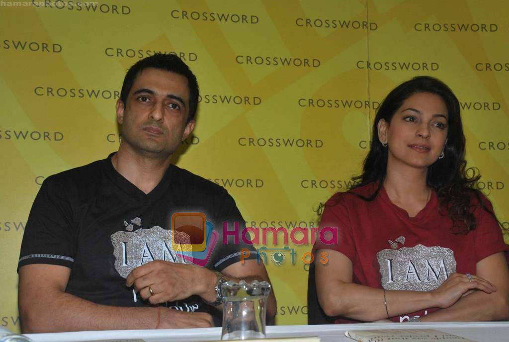Juhi Chawla, Sanjay Suri at My Brother screenplay launch in Crossword book store on 18th Feb 2011 