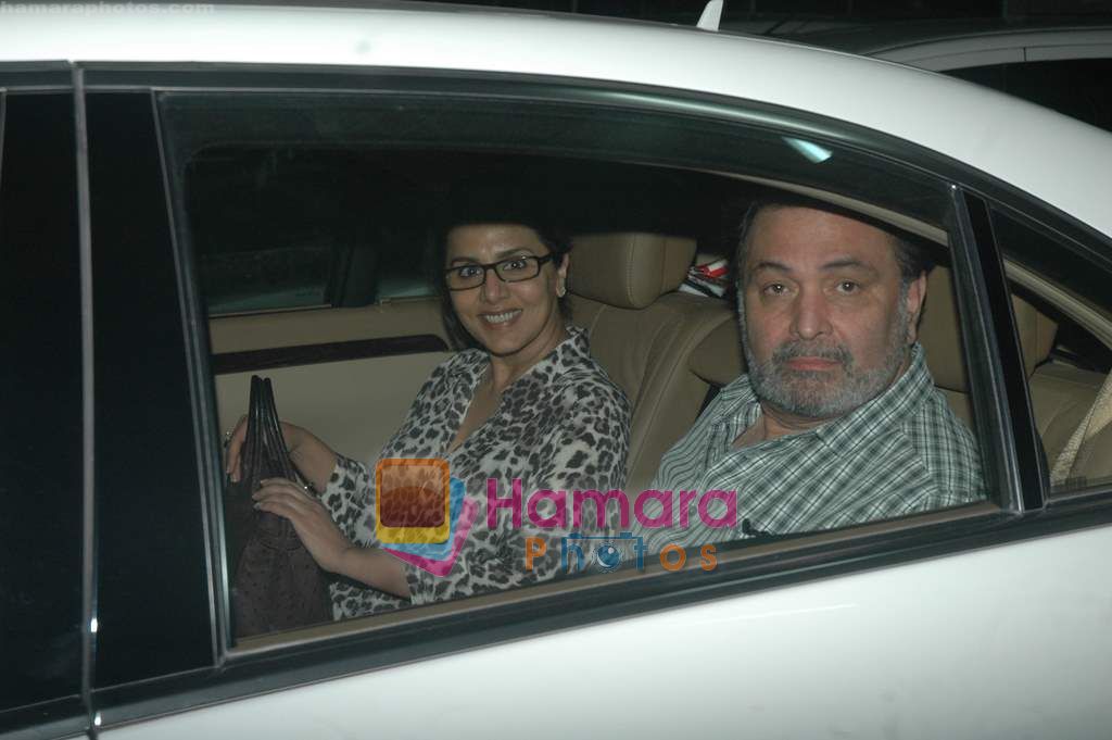 Rishi Kapoor snapped at suburban multiplex on 2nd March 2011 