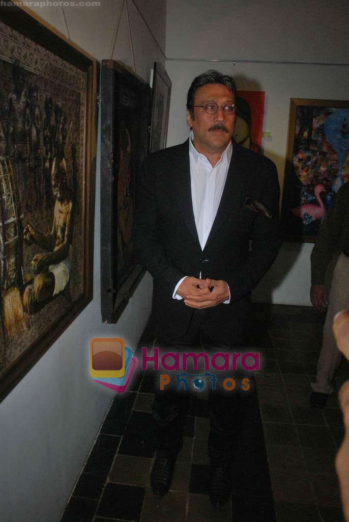 Jackie Shroff at Women's art exhibition in Kalaghoda on 4th March 2011 