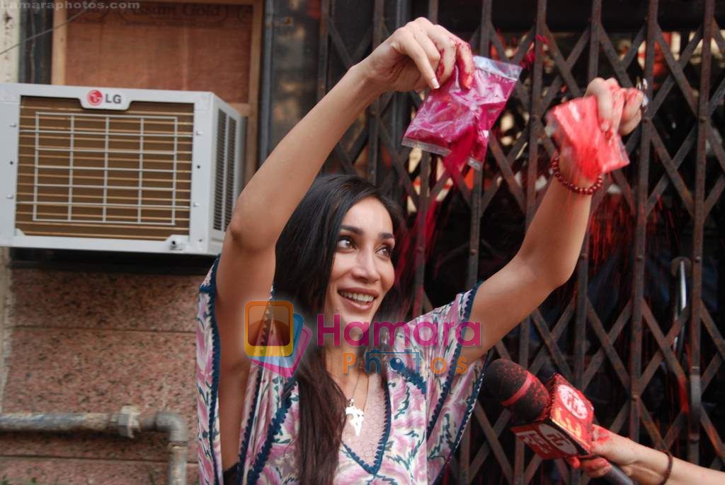 Sofia Hayat on the location of Diary of a Butterfly film in Goregaon on 7th March 2011 