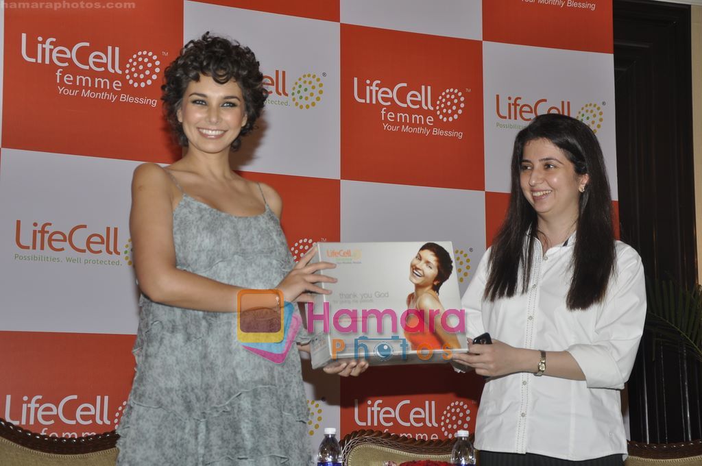 Lisa Ray launches Lifecell Femme in Taj Colaba, Mumbai on 8th March 2011 