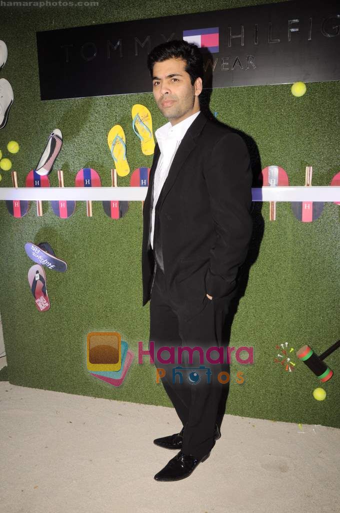 Karan Johar at the launch of Tommy Hilfiger footwear in Mumbai on 9th March 2011 