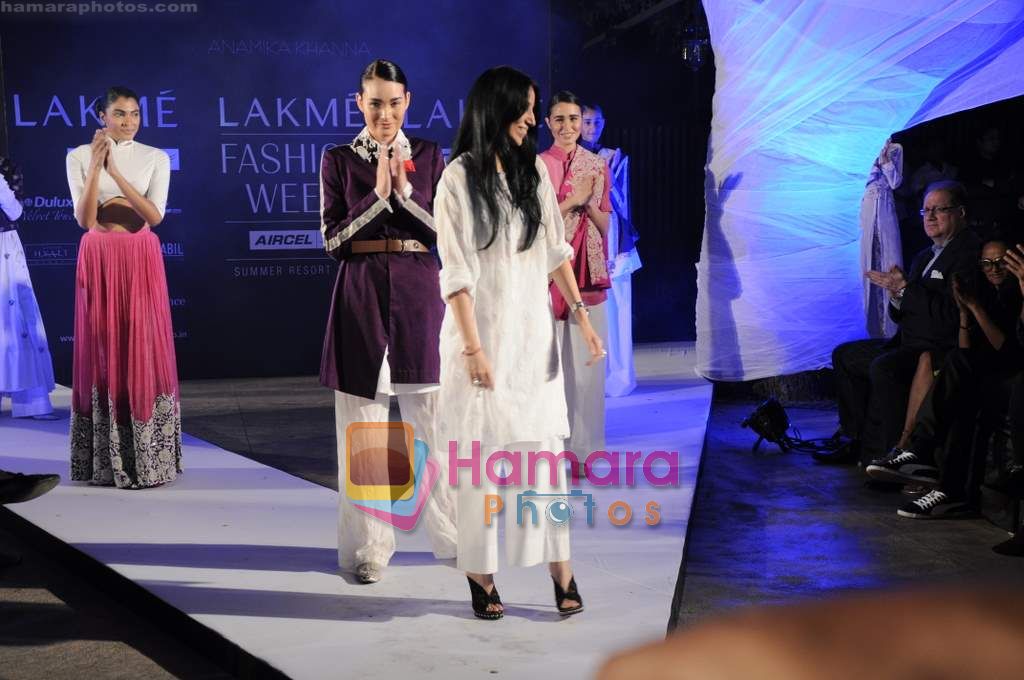 on day 1 Lakme Fashion Week for designer Anamika Khanna in Tote on 10th March 2011 