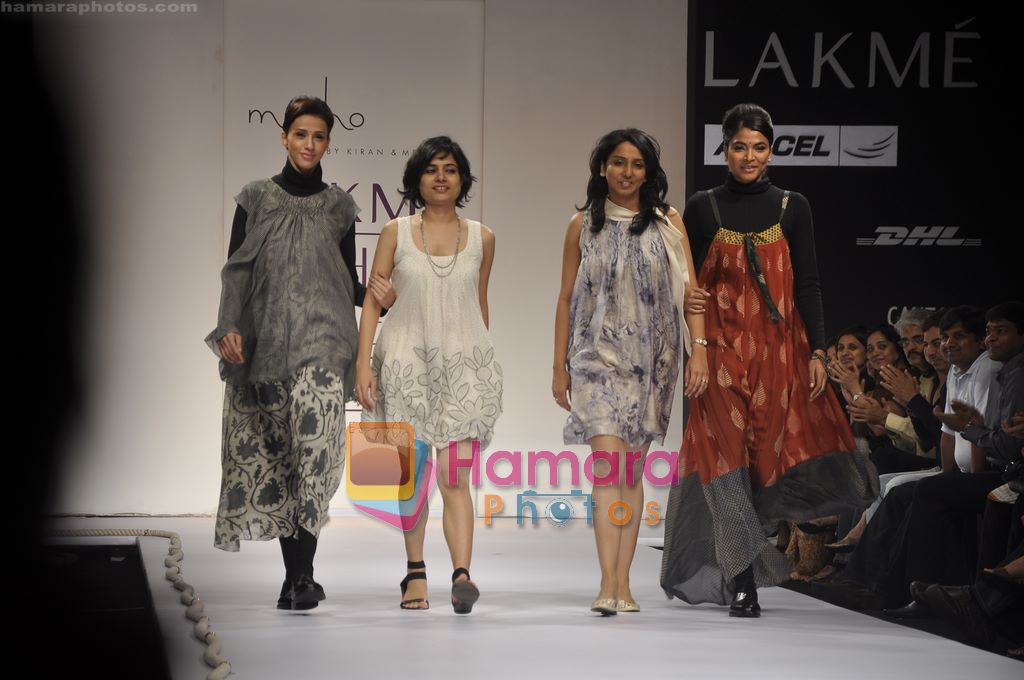 Model walk the ramp at Myoho show at Lakme Fashion Week 2011 Day 1 in Grand Hyatt, Mumbai on 11th March 2011 