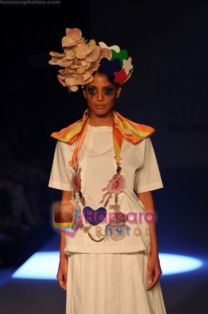 Model walk the ramp for Little Shilpa show at Lakme Fashion Week 2011 Day 2 in Grand Hyatt, Mumbai on 12th March 2011 