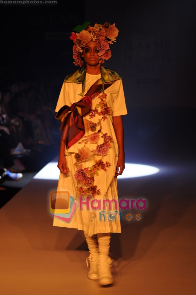 Model walk the ramp for Little Shilpa show at Lakme Fashion Week 2011 Day 2 in Grand Hyatt, Mumbai on 12th March 2011 