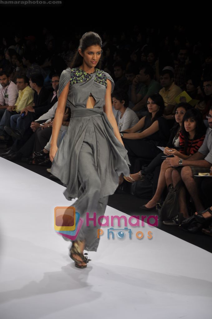 Model walk the ramp for Sabbah Sharma show at Lakme Fashion Week 2011 Day 2 in Grand Hyatt, Mumbai on 12th March 2011 