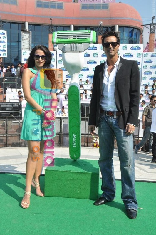 Arjun Rampal and Neha Dhupia lead Gillette Mach3 Turbo Sensitive�s conduct Gillette Shave Sutra on 12th March 2011
