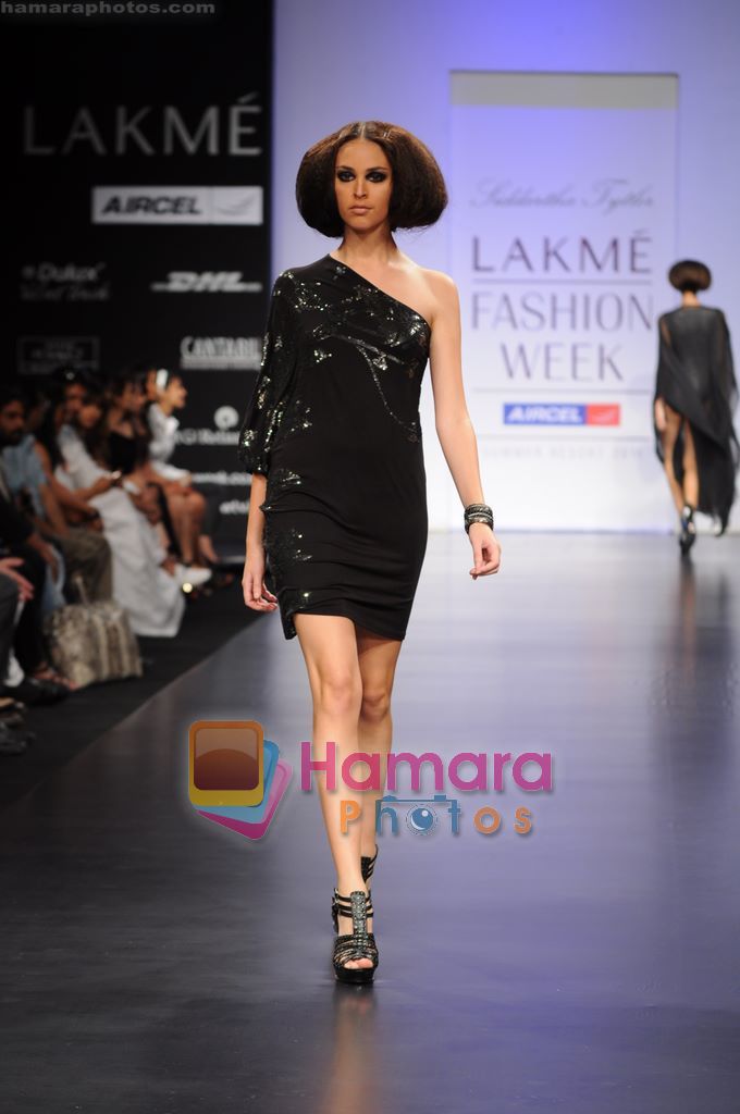 Model walk the ramp for Siddharth Tyler show at Lakme Fashion Week 2011 Day 3 in Grand Hyatt, Mumbai on 13th March 2011 