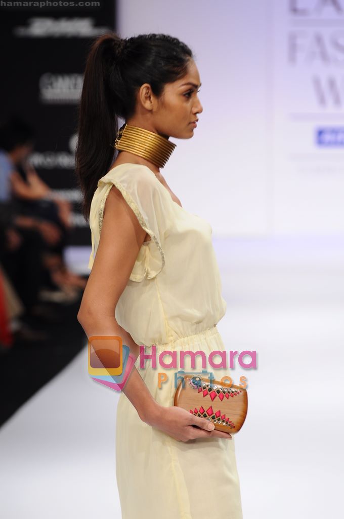 Model walk the ramp for Rachna Reddy show at Lakme Fashion Week 2011 Day 5 in Grand Hyatt, Mumbai on 15th March 2011 