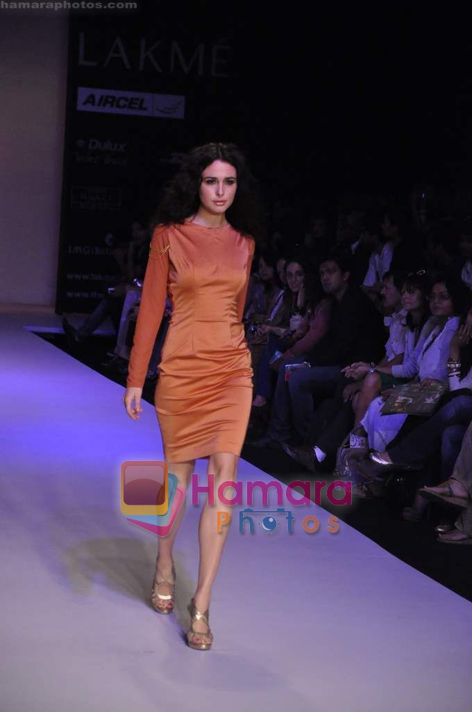 Model walk the ramp for Abdul Halder show at Lakme Fashion Week 2011 Day 5 in Grand Hyatt, Mumbai on 15th March 2011 